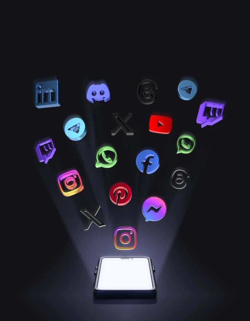social media profiles